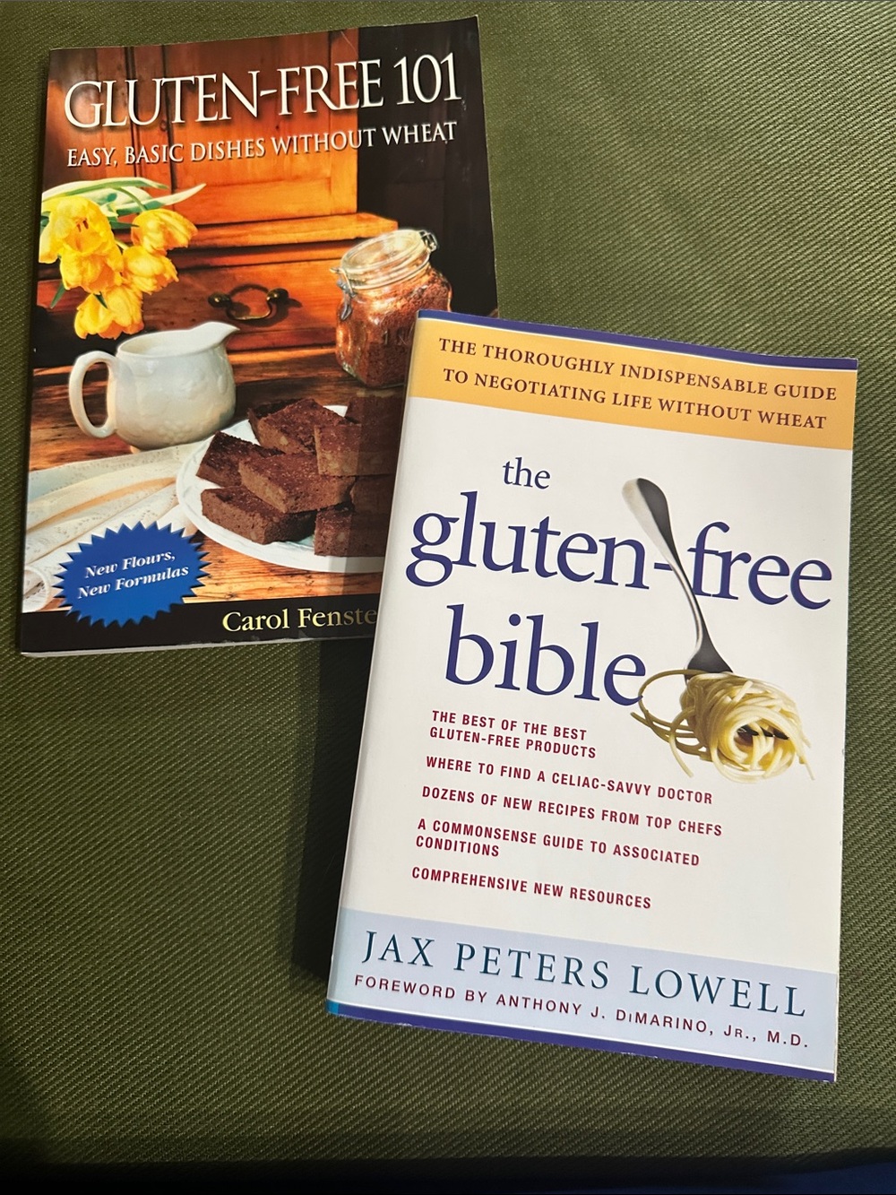 Gluten Free 101 Cookbook + Gluten Free Bible Book Bundle Celiac Diet Guide books
